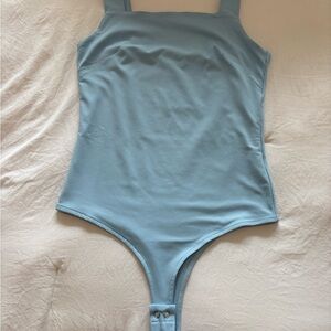 ReoRia Light Blue Square Neck Bodysuit